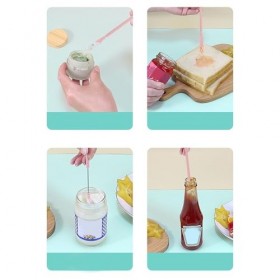 Brosse Spatule Télescopique, Spatule Légère et Compacte à Double Tête, Facile à Nettoyer, pour Cosmétiques