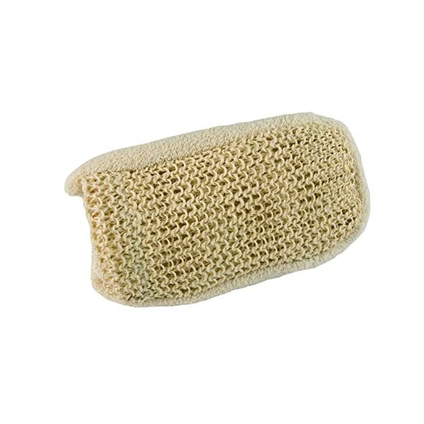 déliKtess® - Gant de Sisal et coton - Gant exfoliant pour douche et bain - gommage et massage