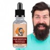 Huile de barbe pour hommes | Croissance des cheveux de moustache, huile de barbe pour la croissance des hommes - La crème hyd