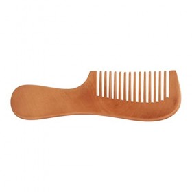 Peigne à Barbe pour Hommes et Femmes, Outil Démêlant Ergonomique, Sûr à Utiliser, Bois de Pêche, Coiffure pour Salon de Coiff