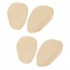 2 Paires de Coussinets pour Lavant-pied Empêchant de Glisser, Inserts de Coussin en Silicone Souple pour Talons Hauts pour F