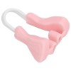 Jauarta Clip de Shaper de Nez en Silicone Souple Correcteur de Lisseur de Pont de Nez Portable de Voyage Rose 