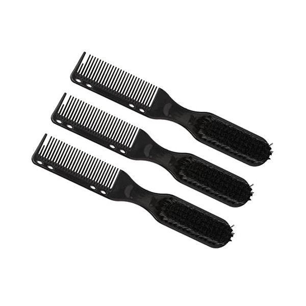 Peigne à Barbe, Laine de Nylon, Peigne à Brosse à Barbe Portable à Demi-dents pour le Travail des Hommes