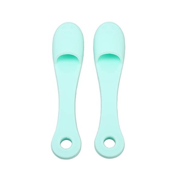 Lot de 2 Brosses de Nettoyage du Nez en Silicone, Brosse à Récurer les Pores du Nez, Souple et Flexible, Portable avec Nettoy