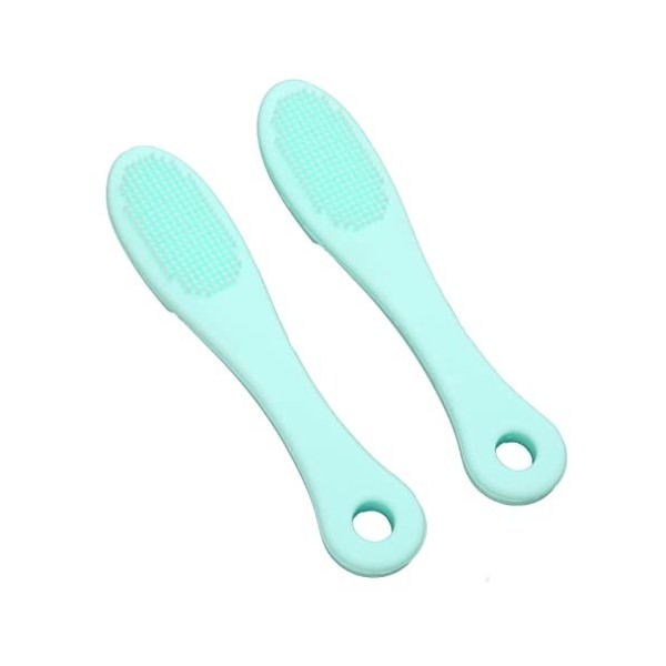 Lot de 2 Brosses de Nettoyage du Nez en Silicone, Brosse à Récurer les Pores du Nez, Souple et Flexible, Portable avec Nettoy