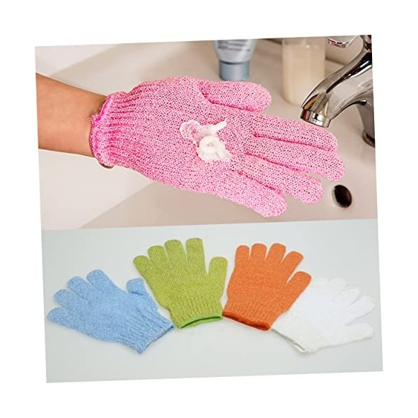 minkissy 2 Pièces Gants De Massage Coréens Pour Le Corps Gants De Douche En Nylon Exfoliants Pour Le Corps Gants De Bain Exfo