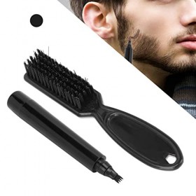 KENANLAN Crayon à Barbe Imperméable à Leau, Stylo à Moustache Résistant à la Transpiration, Nettoyage de Brosse Longue Durée