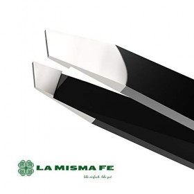 LA MISMA FE® Pince à épiler pour épiler les sourcils - Pince à épiler professionnelle - Pince à sourcils oblique en acier ino