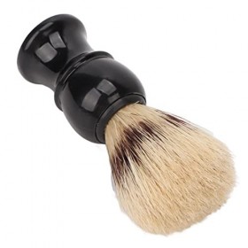 Brosse de Rasage Portable pour Hommes, avec Poignée Incurvée et Poils de qualité Supérieure, Augmente la Mousse, Brosse de Ne