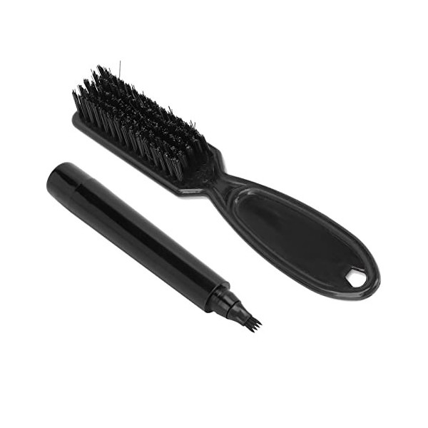 Stylo à Barbe Noir, Remplissage pour Barbe pour Hommes, Kit épaississant, Stylo à Barbe Longue Durée pour Moustache et Sourci