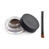 Xzeemo 3g Makeup Pommade pour Sourcils, Gel Crème Sourcils avec Brosse à Sourcils brun foncé 