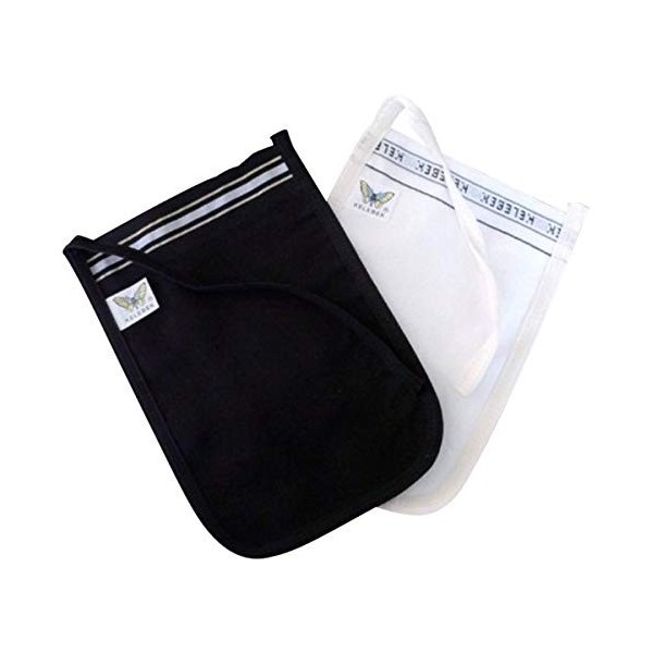 Turkish Emporium Lot DE 2 Paires DE Gants Friction Blanc ET Noir Gommage OU EPILATION Parfaite