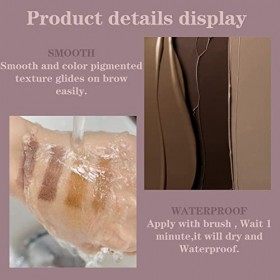 Gel Crème Sourcils, Pomade à Sourcils Crème, Makeup Pommade pour Sourcils, Lasting Eyebrow Gel, Brow Pomade Gel, Naturel＆Impe