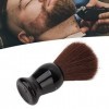 Brosse à Barbe, Brosse à Barbe avec Poils Doux en Nylon Marron pour un Nettoyage et un Entretien Confortables de la Barbe. Ma