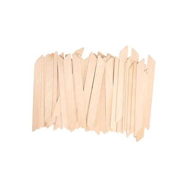 JTLB 50pcs Spatules de Cire Applicateur de Cire en Bois Bâtons Applicateur de Jambe Bras Outil Dépilation du Visage