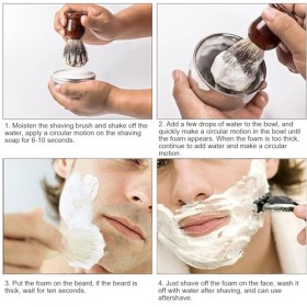 Savon à Raser 60 G pour Homme, Savon à Raser DouxParfum, Essentiel de Rasage Pratique et Pratique, Doux pour la Peau, Amélior