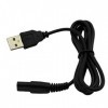 SMTHOME 1 pcs Remplacement USB Câble De Recharge Adaptateur Alimentation Chargeur Cordon pour Rasoir A00390 RQ310 RQ320