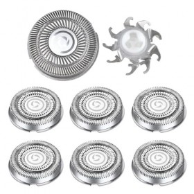 Têtes de rasoir de rechange Zuroki 6 pièces, têtes de rasoir électriques pour hommes compatibles avec les accessoires de raso