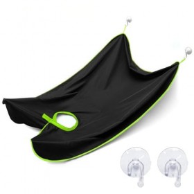 Lot de 2 tabliers à barbe avec 4 crochets à ventouse, bavoirs pour tondeuse à barbe, tablier de barbe, tablier de barbe, cade