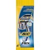 BIC Flex Rasoirs jetables pour homme avec 3 lames, 4 de chaque