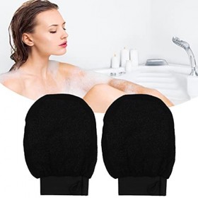 Gant noir Exfoliant Kessa N°1 En France, Gommage du corps-Exfoliation naturel-Nettoie, elimine pores et purifie la peau en pr