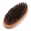 Brosse à Barbe pour Hommes, Brosse à Barbe en Poils de Sanglier, Poils de Sanglier Naturels pour Hommes, Manche en Bois, Mous