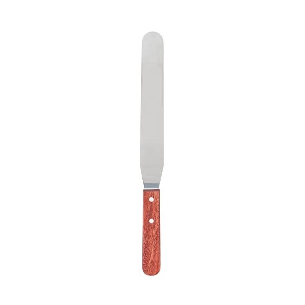 Spatule Dépilation en Métal, Spatules de Cire en Métal, Bâton Dépilation Droit en Acier Inoxydable avec Manche en Bois, pou