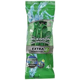 Wilkinson Sword Extra 3 peaux sensibles rasoirs jetables – lot de 4 rasoirs