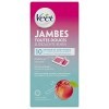 Veet Bandes de cire Jambes - Parfum Nectarine - Format voyage - 10 bandes Lot de 2 