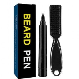 Stylo à barbe - Peinture à barbe imperméable pour hommes,Coloration de barbe pour hommes, mascara à barbe pour barbe, moustac