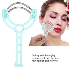 LIULDASHUN Épilateur pour Le Visage, 2 Couleurs, épilateur Portable pour Les Lèvres du Visage, Dispositif à Ressort en Plasti