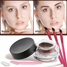 Sourcils Maquillage 5pcs Set Pommade Sourcil Cire Sourcil Brosse à Sourcils Brow Gel Gel Fixateur Sourcils Gel Sourcils Trans