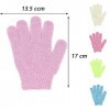 Lot de 4 paires de gants exfoliants pour le corps, la douche, le sauna, le massage, le massage, le gommage, les accessoires d