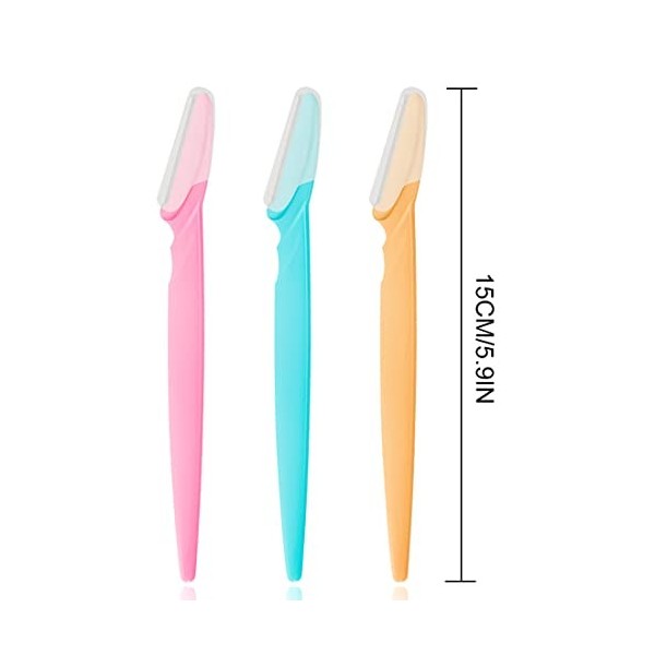 PLABBDPL 12 Pièces Rasoirs de Sourcils Eyebrow Razors, Rasoir à Sourcils de Sécurité pour Le Visage - Shavers pour Le Visage 