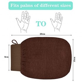 Cozlly Lot de 4 Gants exfoliants, pour Le Corps Profond, pour Le Bain, la Douche, Les Hommes et Les Femmes, éliminent Les Pea