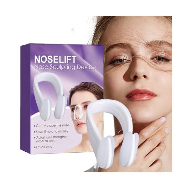 Tioheam Clip de façonnage du Nez,Lève-Nez en Silicone - Embellisseur de Nez pour Femmes, Hommes et Jeunes Filles, rehausseur 