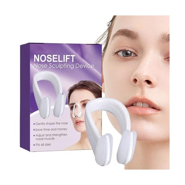 Teeltiao Shaper de Nez,Correcteur de Nez en Silicone - Embellisseur de Nez pour Femmes, Hommes et Jeunes Filles, rehausseur d