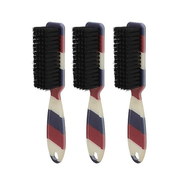 Brosse à Barbe Douce, Poignée Ergonomique, Coiffage et Nettoyage, 3 Pièces pour Salon et Maison