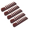 Peigne à Cheveux, Bord Arrondi 10 Pièces Peigne à Cheveux Coiffant Matériau PS pour la Pièce Marron transparent 