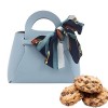 Fovolat Sacs Cadeaux en Cuir - Sacs Cadeaux en Cuir PU avec Ruban | Petites boîtes à Bonbons pour Mariage, fête danniversair