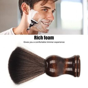 Brosse à Barbe en Mousse, Brosse à Raser avec Poignée Lisse, Brosse à Raser Douce Portable pour éliminer les Saletés, les Rés