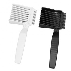 Peigne de Coupe de Cheveux, Poignée Ergonomique épaissie Barbier Peignes à Cheveux Fondus 2 Pièces Dents Arrondies Poignée Co