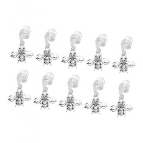 10 Pièces de Perles de Cheveux de Style Viking, Perle de Barbe en Métal, Accessoire de Conception Dinsecte pour Trier et Sép