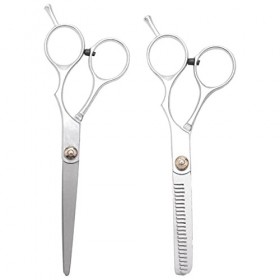 ISTOVO 2 Ciseaux Coiffure Coiffeur Sculpteur en Acier avec Repose-doigt 6"