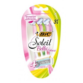 BIC Soleil Bella Colours Rasoirs pour femme – Lot de 3