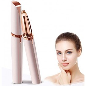 Linstar Épilateur électrique pour sourcils et poils du visage pour femme Sans douleur Pile non incluse Blanc