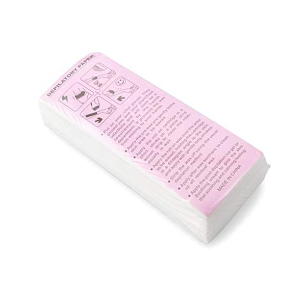 100 Pcs Professionnel Épilation Bandes De Cire Épilation Non Tissé Tissu Épilation Papiers Épilation Beauté Outil Pour Enlève