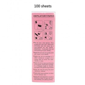 100 Pcs Professionnel Épilation Bandes De Cire Épilation Non Tissé Tissu Épilation Papiers Épilation Beauté Outil Pour Enlève