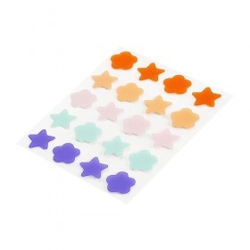 Jauarta 20 Pièces Autocollants de Boutons Patchs de Points de Boutons Hydrocolloïdes Absorbants en Forme Détoile Florale