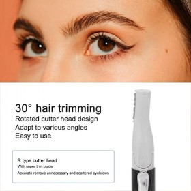 Tondeuse à Sourcils électrique avec Rotation à 30 °, épilateur à Sourcils Portable en Forme de R, Lame Fine, sécurité Dutili